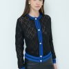 Cardigan Kikisix | Cardigan Con Bottoni Perla Nero