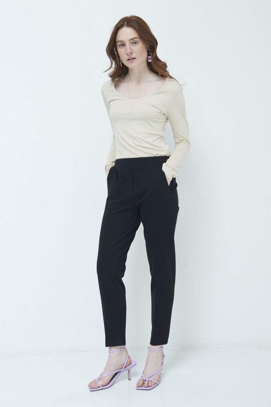 Pantaloni Kikisix | Pantalone Sigaretta Nero