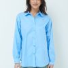 Camicie Kikisix | Camicia Manica Ampia Celeste