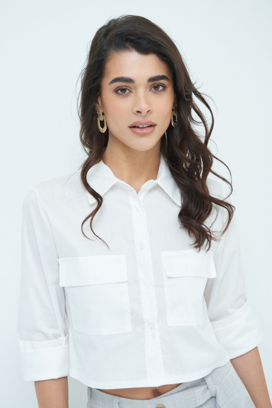 Camicie Kikisix | Camicia Tasca Dav. Bianco