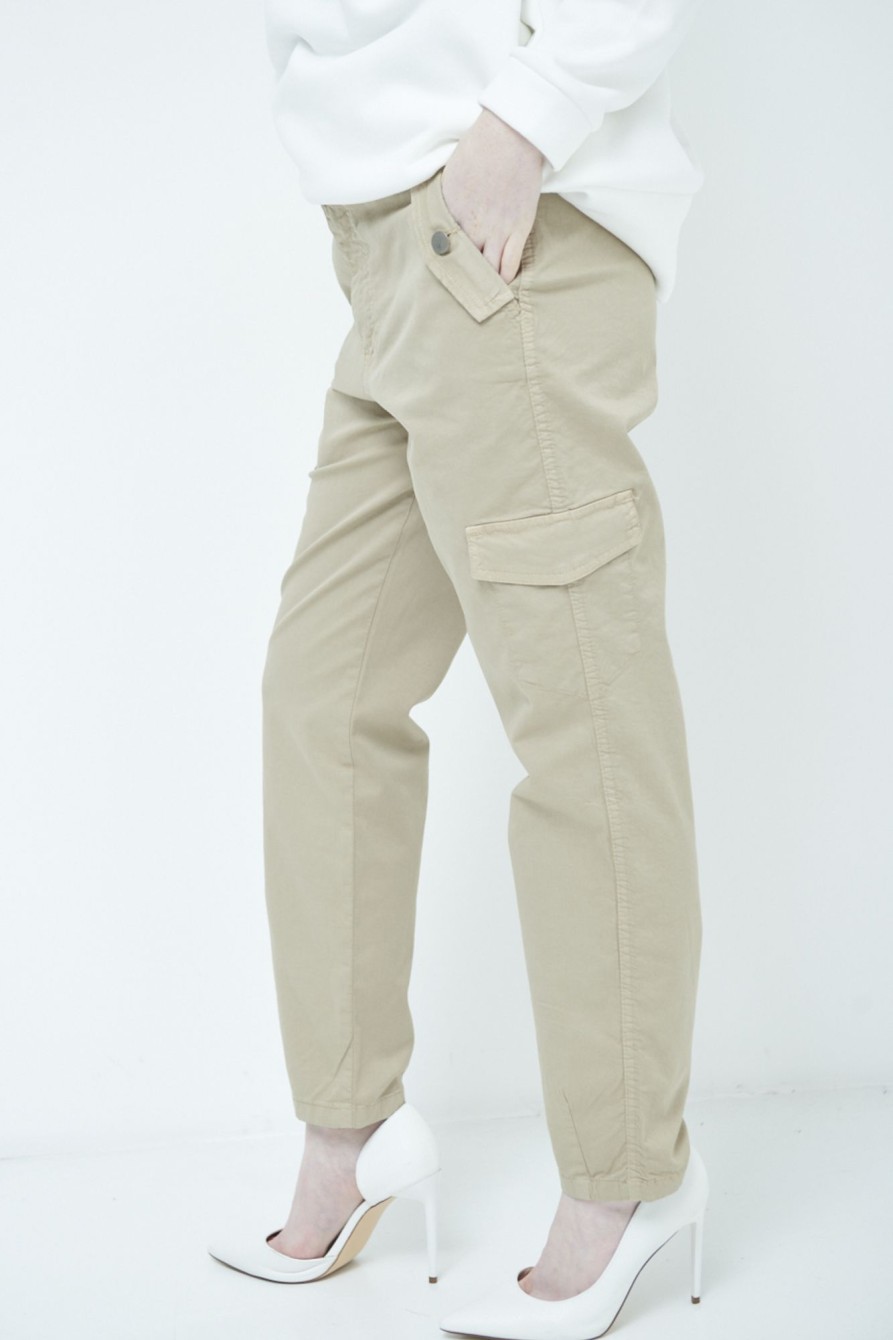 Pantaloni Kikisix | Pantalone Cargo Unito Beige