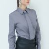 Camicie Kikisix | Camicia Con Cravatta In Tinta Grigio