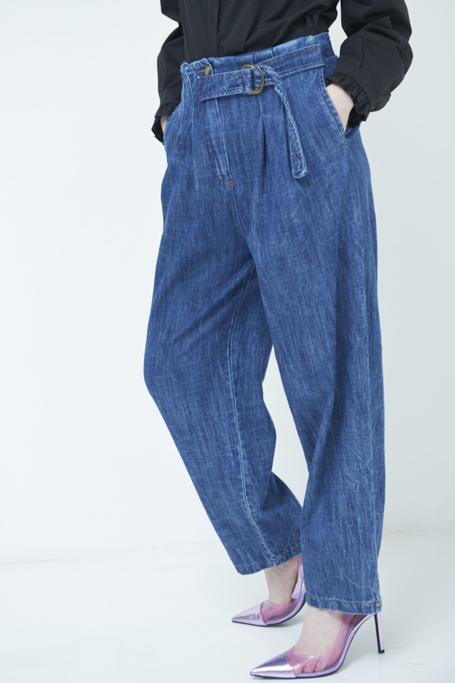 Jeans Kikisix | Jeans Pinces+Cinturino Unc