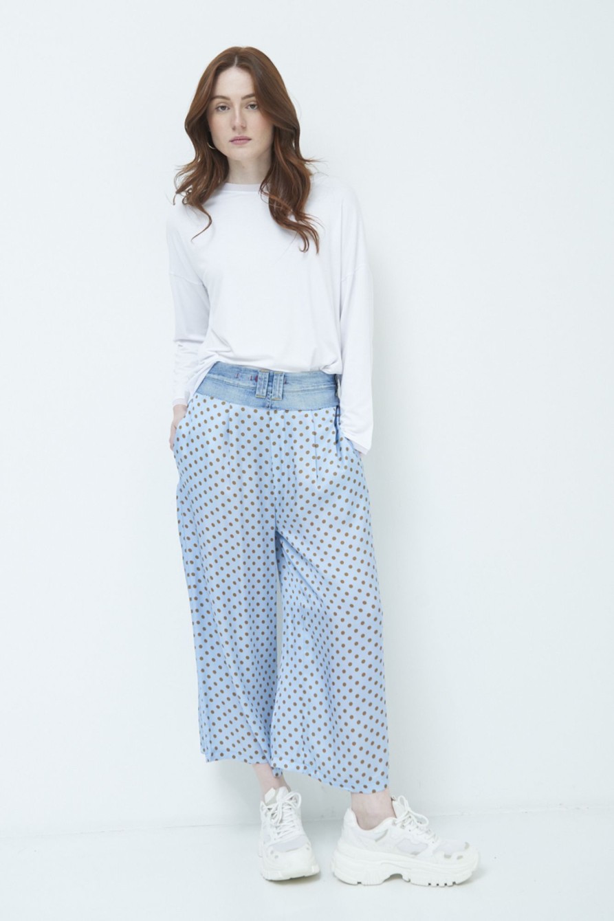 Pantaloni Kikisix | Panta/Gonna Vintage Celeste