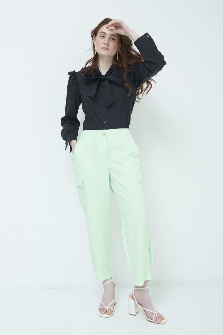 Pantaloni Kikisix | Pantalone Cargo Cadi Verde