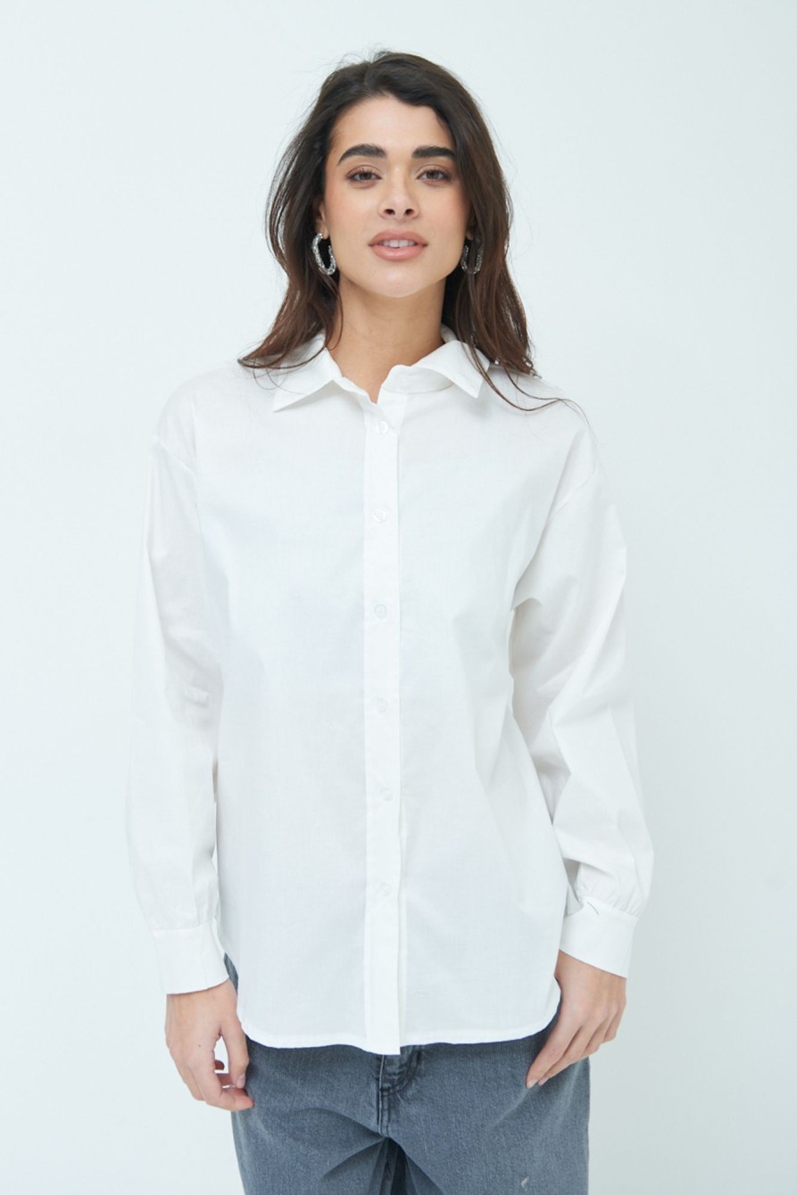 Camicie Kikisix | Camicia Manica Ampia Bianco