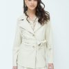 Giacche Kikisix | Giacca Trench Ecopelle Beige