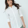 Camicie Kikisix | Basica Cotone Camicia Bianco