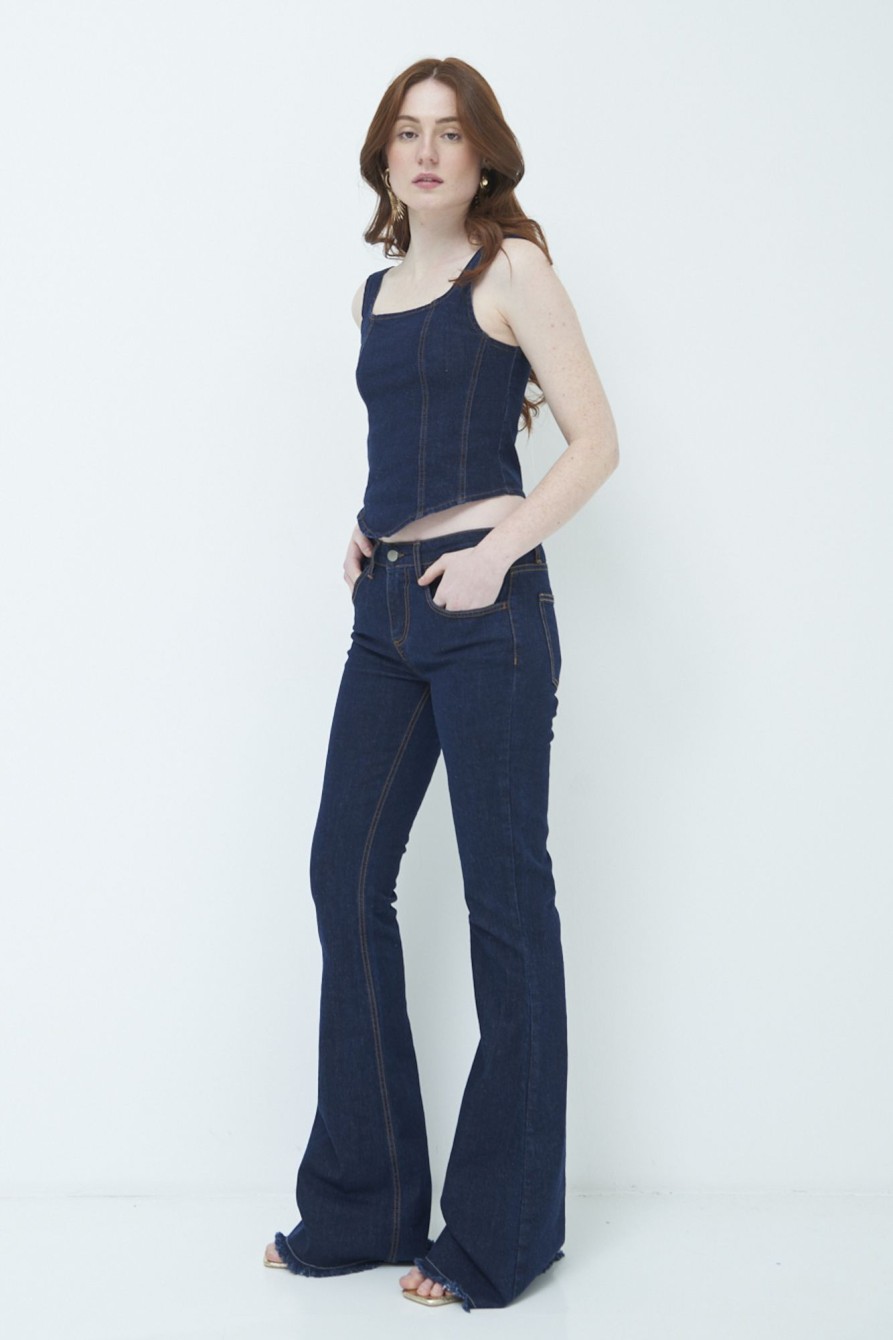 Jeans Kikisix | Pantalone Jeans A Zampa